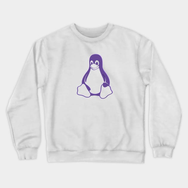 Tux 2D Turquoise Crewneck Sweatshirt by MacJoris